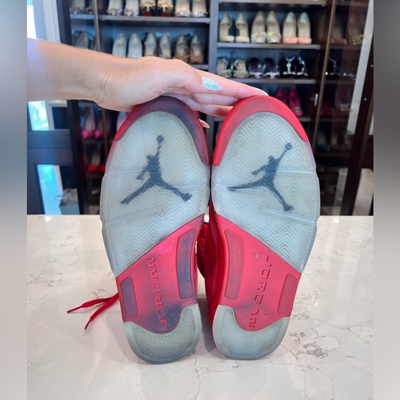 Nike Air Jordan 5 “Anthracite” Retro ‘Red Suede’ reflective tongue. Men’s 10.5 - Picture 12 of 15